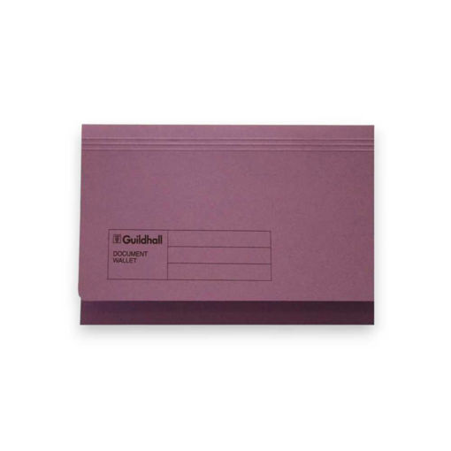 Picture of GUILDHALL CARDBOARD DOCUMENT WALLET VIOLET